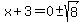 x%2B3+=+0%2B-sqrt%288%29