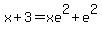 x%2B3+=+xe%5E2+%2B+e%5E2