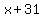 x%2B31