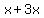 x%2B3x