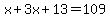 x%2B3x%2B13=109