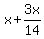 x%2B3x%2F14%29