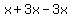 x%2B3x-3x