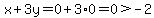 x%2B3y=0%2B3%2A0=0%3E-2
