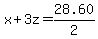 x%2B3z+=+28.60%2F2