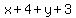 x%2B4%2By%2B3