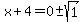 x%2B4=0%2B-sqrt%281%29