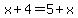 x%2B4=5%2Bx