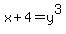 x%2B4=y%5E3