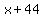 x%2B44