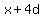x%2B4d
