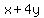 x%2B4y