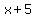 x%2B5%29%2Fx+=+2%5E4+=+16