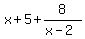 x%2B5%2B8%2F%28x-2%29
