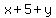 x%2B5%2By