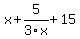 x%2B5%2F3x%2B15
