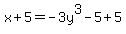 x%2B5=+-3y%5E3-5%2B5+