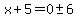 x%2B5=0%2B-+6