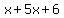 x%2B5x%2B6
