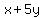 x%2B5y