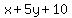x%2B5y%2B10