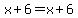 x%2B6=x%2B6