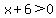x%2B6%3E0
