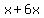 x%2B6x