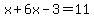 x%2B6x-3=11