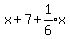 x%2B7%2Bexpr%281%2F6%29x
