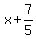 x%2B7%2F5