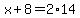 x%2B8=2%2A14