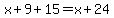 x%2B9%2B15=x%2B24