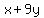 x%2B9y