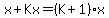 x%2BKx=%28K%2B1%29x