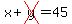 x%2Bcross%28y%29=45