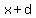 x%2Bd