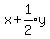 x%2Bexpr%281%2F2%29y