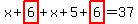x%2Bhighlight%286%29%2Bx%2B5%2Bhighlight%286%29=37
