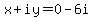 x%2Biy=0-6i