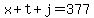 x%2Bt%2Bj=377