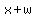 x%2Bw
