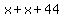 x%2Bx%2B44