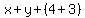 x%2By%2B%284%2B3%29