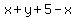 x%2By%2B5-x