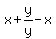 x%2By%2Fy-x