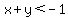 x%2By%3C-1