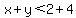 x%2By%3C2%2B4