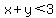 x%2By%3C3