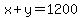 x%2By=1200